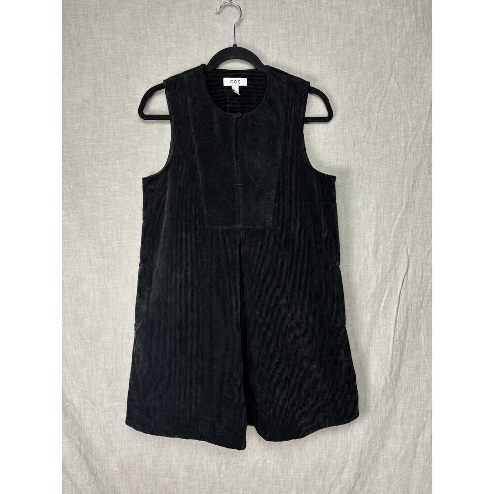 COS Black Sleeveless Corduroy Mini Dress